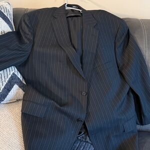 Hart Schaffner Marx Charcoal Pinstripe suit
